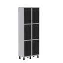 Ver imagem 2 de Armário Locker Guarda Volume Aço Light 6 Portas 69x179,5cm