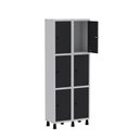 Ver imagem 3 de Armário Locker Guarda Volume Aço Light 6 Portas 69x179,5cm