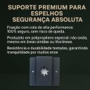 Ver imagem 7 de Espelho Decorativo com Couro Caramelo 100x35cm Sofisticada para Ambientes Refinados