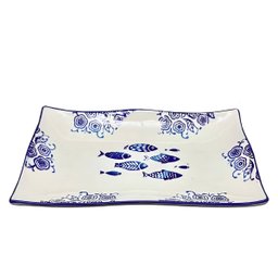Kit 12 Petisqueiras Bowl Grande Travessa Peixe Oceano 550ml - 2