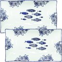 Ver imagem 1 de Kit 12 Petisqueiras Bowl Grande Travessa Peixe Oceano 550ml