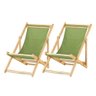 Kit 2 Cadeira Espreguiçadeira Dobrável S-b-verde - 1