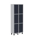 Ver imagem 2 de Armário Locker Guarda Volume Aço Light 6 portas 69x179,5cm