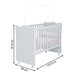 Jogo Completo Quarto Infantil Bélgica Cinza Acetinado - 2