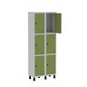 Armário Locker Guarda Volume Aço Light 6 Portas 69x179,5cm - 3
