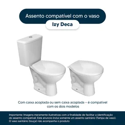 Assento Sanitario Poliester Izy Caramelo para vaso Deca - 4