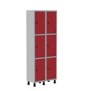 Ver imagem 2 de Armário Locker Guarda Volume Aço Light 6 portas 69x179,5cm