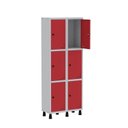 Ver imagem 3 de Armário Locker Guarda Volume Aço Light 6 portas 69x179,5cm
