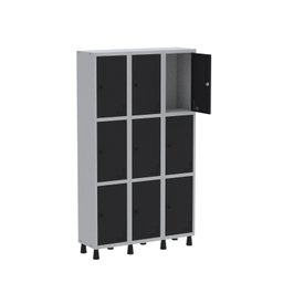 Armário Locker Guarda Volume Aço Light 9 portas 103,5x179,5cm - 3