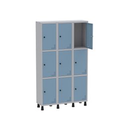 Armário Locker Guarda Volume Aço Light 9 portas 103,5x179,5cm - 3