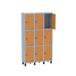 Armário Locker Guarda Volume Aço Light 9 portas 103,5x179,5cm - 3