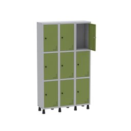Armário Locker Guarda Volume Aço Light 9 portas 103,5x179,5cm - 3