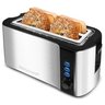 Elite Gourmet Ect3100 Tostadeira 4 Fatias, Aço Inox e Preto - 1