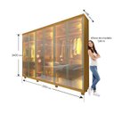 Ver imagem 5 de Guarda-roupa Casal 6 Portas Reflecta com Pés e Led Imperatriz 100% MDF