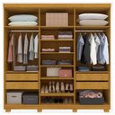 Ver imagem 2 de Guarda-roupa Casal 6 Portas Reflecta com Pés e Led Imperatriz 100% MDF