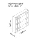 Ver imagem 4 de Guarda-roupa Casal 6 Portas Reflecta com Pés e Led Imperatriz 100% MDF