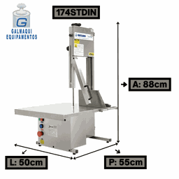 Serra Fita De Bancada 1/2cv Em Inox 174STDIN Beccaro Bivolt:Bivolt - 2
