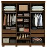Guarda-roupa Casal 6 Portas com 6 Portas Reflecta com Pés com Led Imperatriz 100% MDF - 2