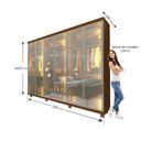 Ver imagem 5 de Guarda-roupa Casal 6 Portas com 6 Portas Reflecta com Pés com Led Imperatriz 100% MDF