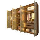 Ver mais imagens de Guarda-roupa Casal 6 Portas com 6 Portas Reflecta com Pés com Led Imperatriz 100% MDF
