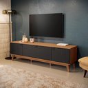 Ver imagem 1 de Rack Kappesberg 3 Portas 3d Canela-preto 180cm