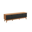 Ver imagem 2 de Rack Kappesberg 3 Portas 3d Canela-preto 180cm