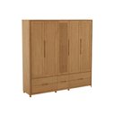 Ver imagem 5 de Guarda Roupa Madeira Maciça 3306U Nest 05 Portas e 06 Gavetas Tauari Finestra