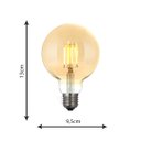 Ver imagem 2 de Lâmpada Filamento De Led Poptem G95 4W Bivolt