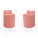 Ver imagem 1 de Kit Puff Banqueta Alto Confortável Reforçado Minimalista Roma Suede