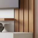 Ver imagem 7 de Home Painel Suspenso 150cm Ripado Railay Off White/freijó G73 - Gran Belo