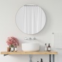 Ver imagem 3 de Espelho Redondo Decorativo de Vidro Lapidado - 30cm X 30cm