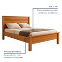 Ver imagem 5 de Cama Casal Irlanda Cinamomo Marrom
