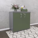 Ver imagem 2 de Armário para Escritório Baixo 2 Portas com Chave