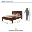 Ver imagem 3 de Cama Casal Irlanda Marrom/Cacau