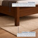 Ver imagem 6 de Cama Casal Irlanda Marrom/Cacau