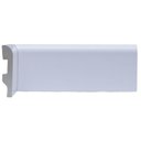 Ver imagem 1 de Kit com 10 Barras Rodapé de Poliestireno 7CMX15MM Redondo 24m Branco Riplain