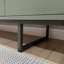 Ver mais imagens de Buffet 4 Portas 180cm com Pés de Metal e Bandeja Móvel Serra do Mar Menta