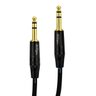 Cabo P10 para P10 Estereo Profissional - Preto 3 Metros - 4