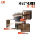 Ver imagem 2 de Estante Home Theater Artheo Castanho Off White com Mesa de Centro Sky com Tampo de Vidro Off White