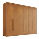 Ver imagem 3 de Guarda-Roupa Casal 6 Portas 8 Gavetas 100% MDF Eloá Cinamomo Marrom
