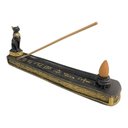 Ver imagem 3 de Incensário Bastet Anúbis Tutankamon Isis 24cm - Escolha Seu:bastet Preto e Dourado