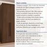 Guarda Roupa Casal 6 Portas com Puxador de Madeiras 8 Gavetas Eloá  - 8