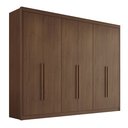 Ver imagem 3 de Guarda-Roupa Casal 6 Portas 8 Gavetas 100% MDF Eloá Cacau Marrom