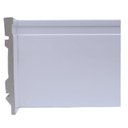 Ver imagem 1 de Kit com 5 Barras Rodapé de Poliestireno 15CMX15MM Frisado 12m Branco Riplain