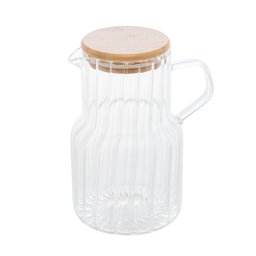 Jarra De Vidro Com Tampa Em Bambu Classic 1 Litro - 1