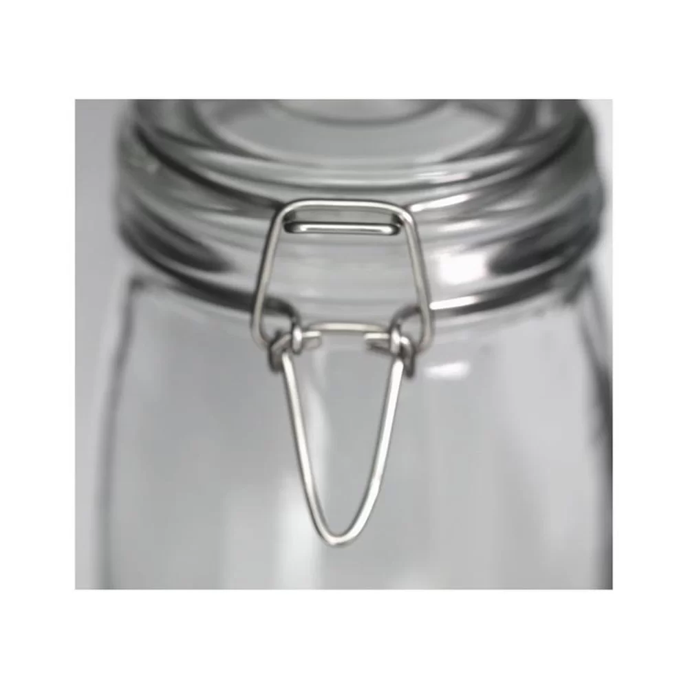 Kit 4 Potes de Vidro Hermético Tampa Vedação Conserva 2,2l - 4