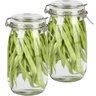 Kit 4 Potes de Vidro Hermético Tampa Vedação Conserva 2,2l - 1