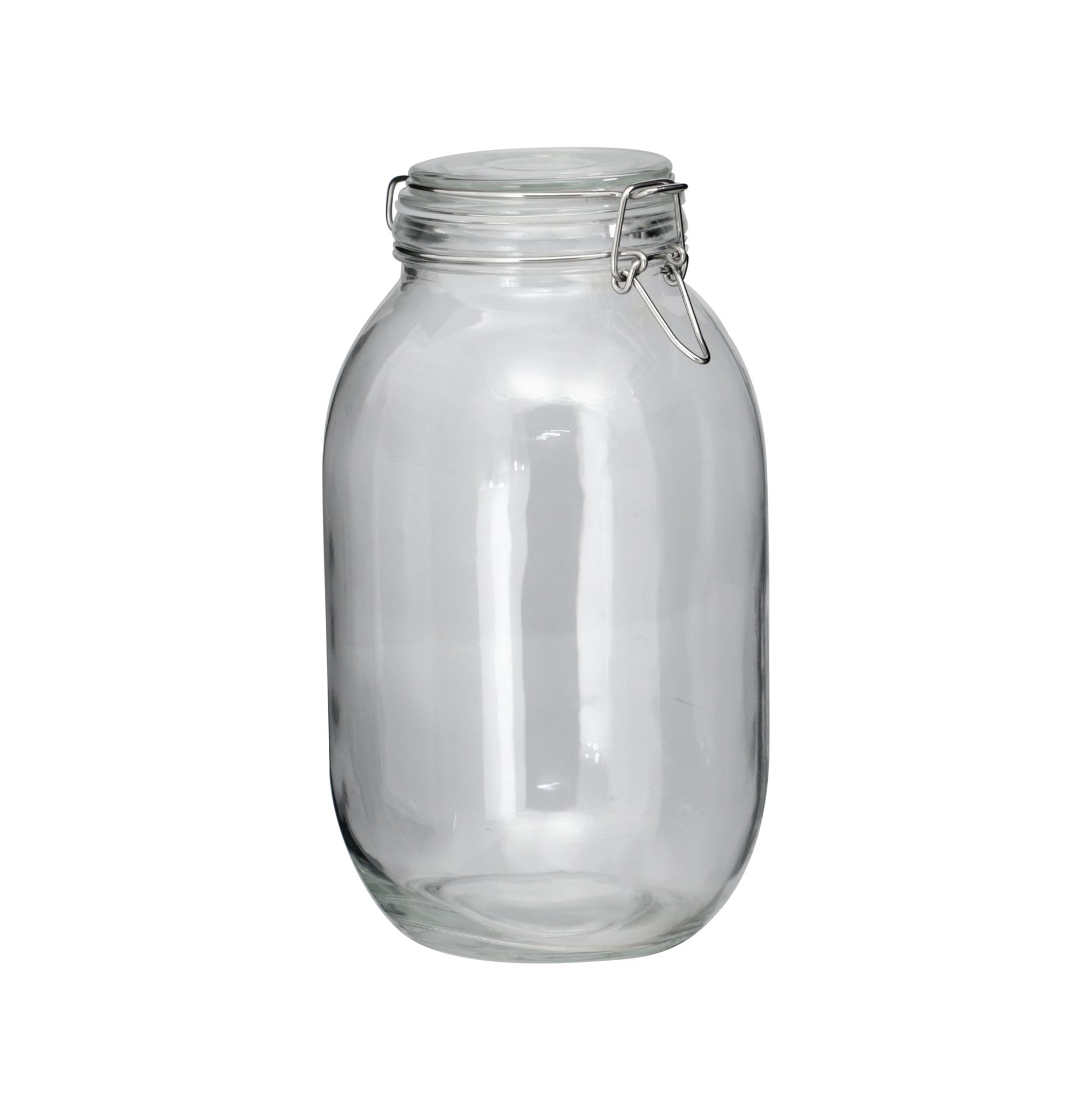 Kit 4 Potes de Vidro Hermético Tampa Vedação Conserva 2,2l - 2