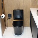 Ver imagem 2 de Vaso Sanitário Caixa Acoplada Redondo Preto Fosco