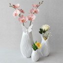 Ver imagem 1 de Kit 3 Vasos Decorativos Elegance Borboleta Plantas Luxo Moderno